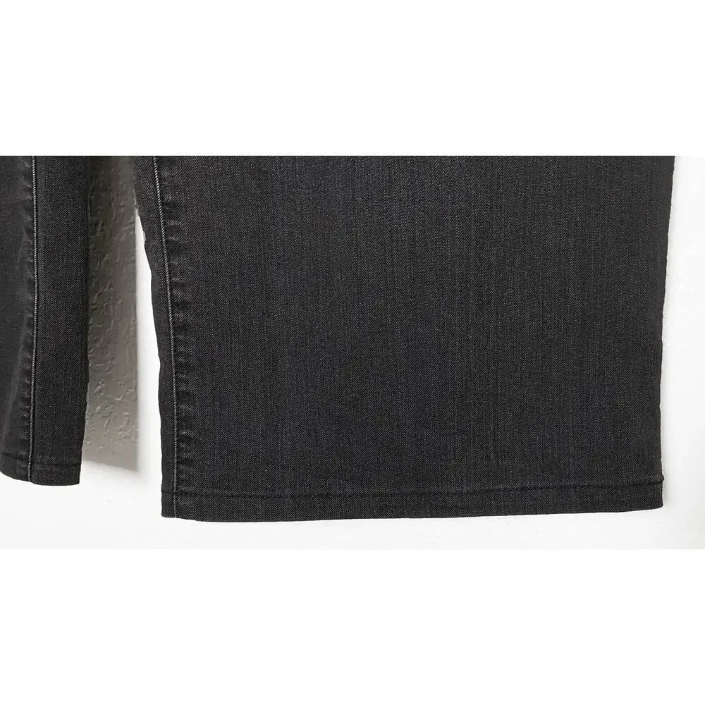 Nili Lotan Women's Ena High Rise Wide Leg Snap Buttons Stretch‎ Jeans Designer